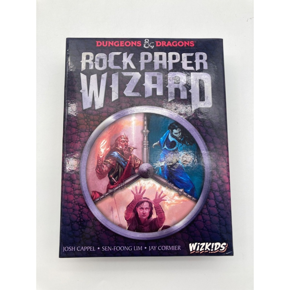 Dungeons & Dragons Rock Paper Wizard Board Game WizKids 2016 Complete